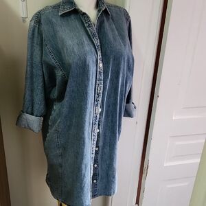 NWT Blue Denim Dress/shirt